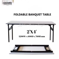 JFH 3v Foldable Banquet Table (Width 600mm/ 2') / Meja Lipat (2x4) (420)