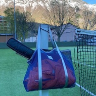 海軍藍拉鍊網袋/健身包/雜貨袋/沙灘包 L 號