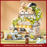 Niu Handle Pull  LOZ City Street View Series/Izakaya/Japanese String/Mini Mini Building Blocks/Educa