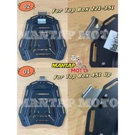 TOP BOX ALUMINIUM BASE PLATE ONLY BASE BRACKET BASE TAPAK BASE TOP BOX ALLOY ALUMINIUM MOTORCYCLE CA