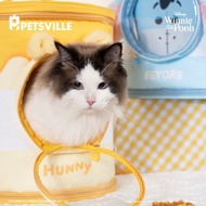 【PETSVILLE&迪士尼】小熊維尼寵物雙肩背包 外出包