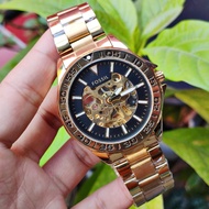 New Automatic Mens Watch Fossil Full Stainless Steel Actual-Pic Casual Watch Non-Tarnish Shock Proof