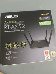 ASUS RT-AX52 AX1800 雙頻 WiFi 6 路由器