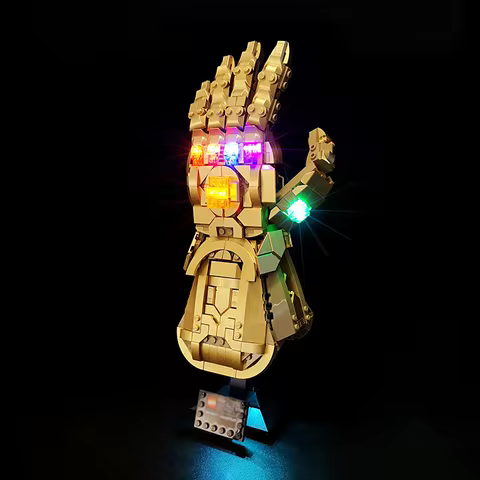LYBMTWF LED Light For Lego 76191 Marvel Infinity Gauntlet Decorative Light Up your Model (Not the Bu