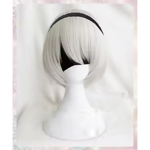 Anime YoRHa No.2 Type B 2BYoRH 2A 9S 2B wig Cosplay Wig NieR:Automata Costume Play Wigs Costumes Hai