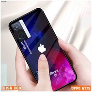 Fuu Store Oppo A77s Case - Softcase Glossy, Hardcase & Glass Cover - Stylish Phone Protector for Opp