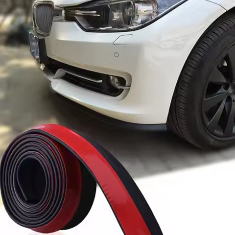 Rubber Body Trim Strip Car Front Bumper Lip Spoiler Protector Side Skirt Width Skirt Strip Protector