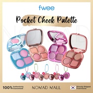 [fwee] FWEE Pocket Cheek Palette 4 colors / Keychain Cheek Palette