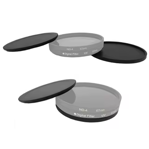 40.5 43 46 49 52 55 58 62 67 72 77 82mm New Metal Screw-In Lens Filter Case cap For camera lens UV C