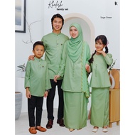 SAGE GREEN - SET SEDONDON BAJU KURUNG RIAU KHALISH COTTON