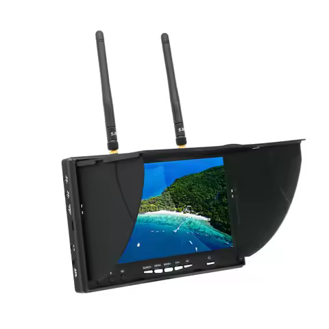 FPV Monitor LCD5802D 5802D 7" 7 Inch Monitor LCD Screen 800*480 5.8G 40CH With DVR Built in Battery 