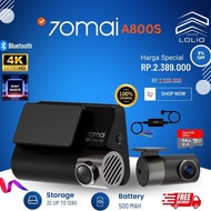 70Mai A800S Dash Cam Hd 4K 2160P Gps Fennel Set (Front + Back Camera)