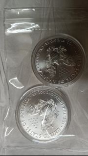 2016美國鷹銀幣 1盎司 2只