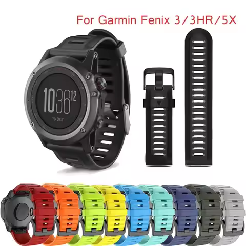 20mm 22mm 26mm Watch Strap For Garmin Fenix 5 6 7 5X 6X 7X 5S 6S 7S Rorerunne F35 45 Silicone Smart 