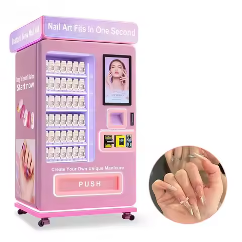 Support Customized Nail Design Salon and Beauty Vending Cosmetic Press on Nail Smart Beauty Vending 