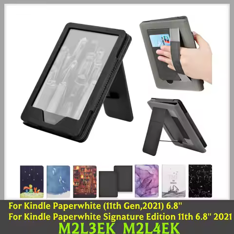 HandStrap Case For Kindle Paperwhite 11th Gen Case Stand Signature Edition 11th 6.8'' 2021 M2L3EK M2