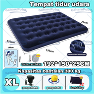 Kasur Angin Queen Biru 203cm x 180cm / Kasur Tiup Air Bed Queen Size / Kasur Tidur Angin/Kasur Angin