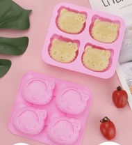 Hello Kitty 粉紅色矽膠蛋糕果凍模具 pink cat silicone cake jelly mould
