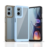 For Motorola Moto G05 G15 G35 G55 G75 G85 Luxury Silicone Clear Bumper TPU Shockproof Cover Case