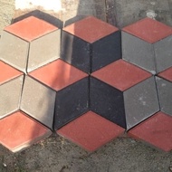 Paving block 3D warna