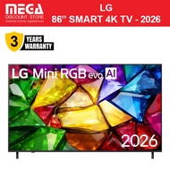 LG 86MRGB86BSA 86" MICRO RGB EVO 4K SMART TV | Free Wall Mount
