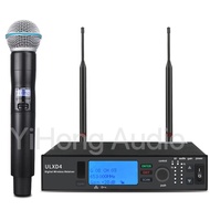 ไมโครโฟนไร้สายระดับมืออาชีพ ULXD4-B58A ระบบช่องสัญญาณเดียว สำหรับการแสดงบนเวที ร้องเพลง งานปาร์ตี้ ค
