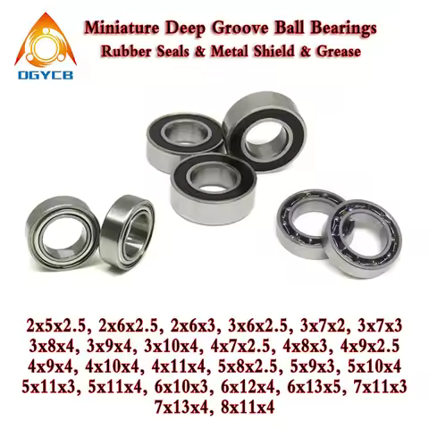 10pcs 684ZZ 684-OPEN 4x9x4 4x9x2.5 mm Deep Groove Ball Bearing 684Z 684 UG Miniature Bearing 4*9*4 4