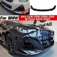 Front Bumper Lip Spoiler Diffuser for BMW G42 218i 220i 220d 230i 2021-2024 Coupe M Pack Lower Blade