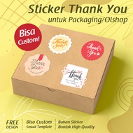 [CUSTOM] Thank You Sticker/ Thank You Sticker Sticker Olshop/ Sticker Packaging