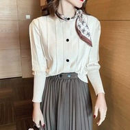 Cf - Filetta Knit Top + Scarf 774