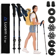 Lucern 5.7 oz Extreme Ultra Lightweight Anti-Shock Carbon Trekking Poles - Incredibly Durable, Supre