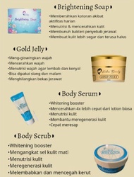 Terlaris MEA-Gold Jelly+Body Serum Kedas Beauty Paket 2 in 1 Glowing
