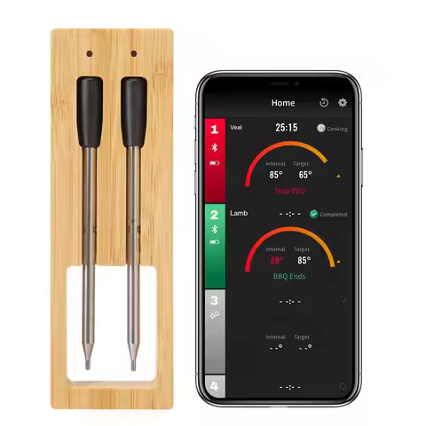 Newest Wireless Meat Food Thermometer Kitchen Cooking Tool Oven Grill BBQ Steak Bluetooth Temperatur