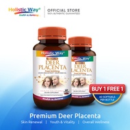 [BUY 1 FREE 1] Holistic Way Deer Placenta 9000mg (60sx2) Beauty Supplement/Youthful Supple Skin