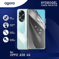 LAYAR Anti-Scratch Hydrogel For Oppo A58 4G Hydrogel SCREEN Protector Film - ANTI SPY, FULL SCREEN, 