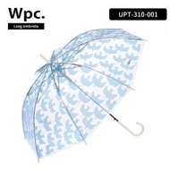 Wpc. - 【UPT-310-001】Birds Blue - 透明耐風長雨傘/雨遮 (4537988011675)