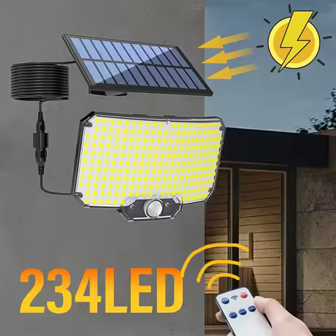 234LED Solar Lights Outdoor 3 Working Modes Super Bright Motion Sensor IP65 Waterproof Flood Wall Se
