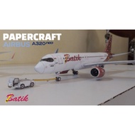 Airbus 320 neo Batik air papercraft pattern sheet (3CC-A2)