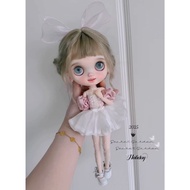 Small Cloth blythe Doll Clothes Pink Ballet Suit Skirt OB24 azone 19 Joint Body Can Wear