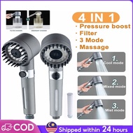 High Pressure Shower Head Handheld Shower Head Bathroom Pressurized Massage Shower Head Universal Filter Element 3 Mode