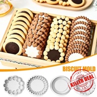 Cookie Making Mold Jam Sandwich Flowers Cookie Mold 3d Baking Supplies Iscuit Cake Kitchen C7q2