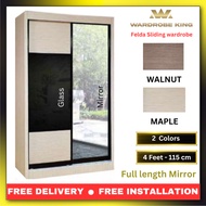 4ft FELDA (BONGO) SLIDING DOOR WARDROBE - Wardrobe King