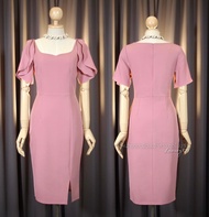 [พร้อมส่ง] [LUXURY707] ชุดไปงานแต่ง ทรงสุภาพ มีแขน (VG3101)