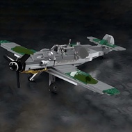 Bộ Đồ Chơi Lắp Ráp Máy Bay Chiến Đấu BF109 Bộ Đồ Chơi Lắp Ráp Mô Hình Máy Bay Trí Tuệ Cho Bé Trai Qu