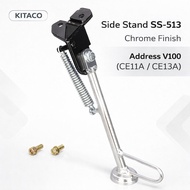 KITACO Side Stand SS-513 (Chrome) for Address V100 (CE11A/CE13A) 656-2010513