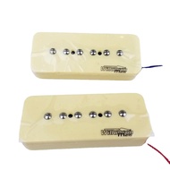 WKNew Wilkinson WO90 1Set 2 Pcs Cream P90 Soap bar Single Coil Neck and Bridge Electric Guitar Humbu