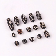 Tibetan Heavenly Pearl Dzi - A Bodhi Seed - 3-eyed and 9-eyed Dzi