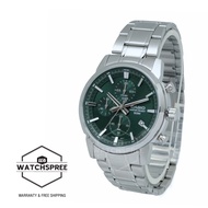 [Watchspree] Casio Men's Analog Sporty Chronograph Stainless Steel Band Watch MTPE510D-3A MTP-E510D-