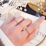 Korean Mini Titanium Ring for Women 3in1 CK043 midi fashion set current trendRing with good finishin