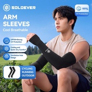 SOLOEVER Ice Silk Arm Sleeves UPF50+ UV Protection Cooling Handsock Breathable Cycling Motorcycle